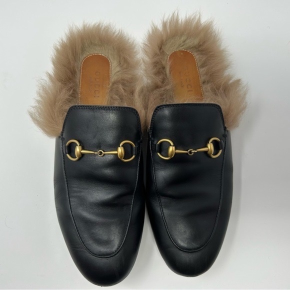Gucci Princetown Mules with Fur Size - Picture 7 of 9